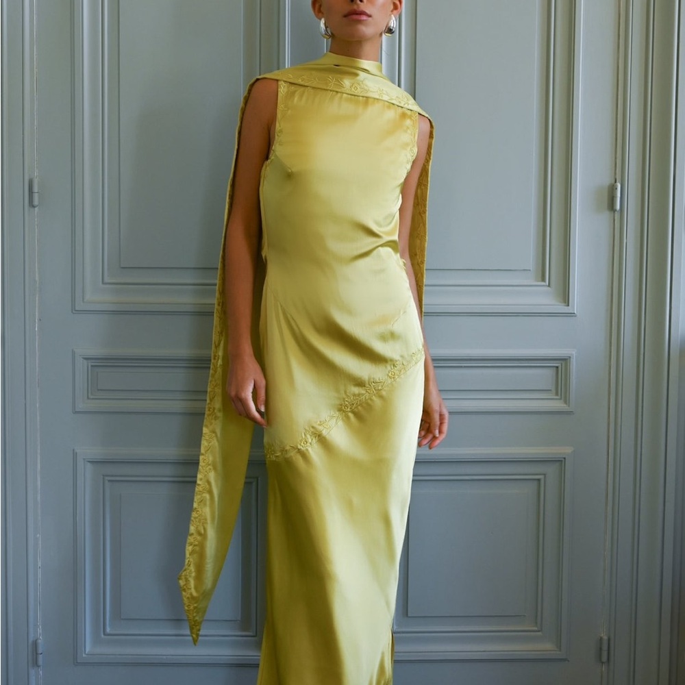 Yellow The Label - Nina Silk Dress (NWT)
